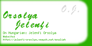 orsolya jelenfi business card